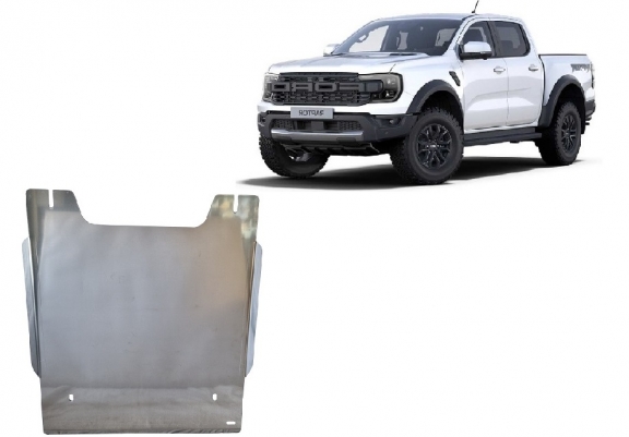 Tussenbak Beschermplaat Ford Ranger Raptor - Aluminium