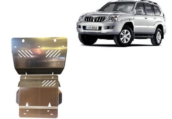Motor  Beschermplaat voor Toyota Land Cruiser J120 - Aluminium