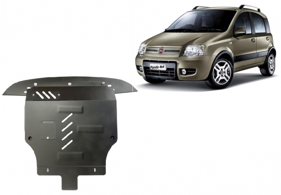 Motor, Versnellingsbak en Radiator Beschermplaat voor Fiat Panda 4x4