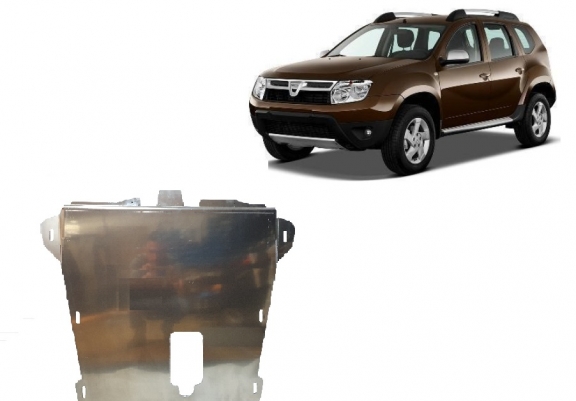 Aluminium Motor, Versnellingsbak en Radiator Beschermplaat voor Dacia Duster
