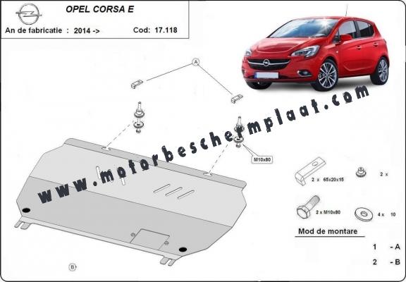 Motor en Versnellingsbak Beschermplaat voor Opel Corsa E