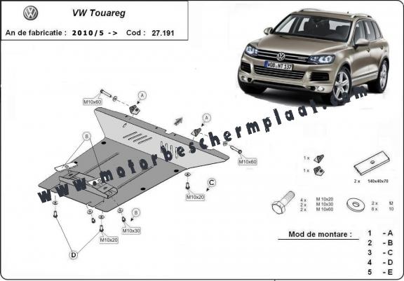 Motor Beschermplaat voor VW Touareg 7P