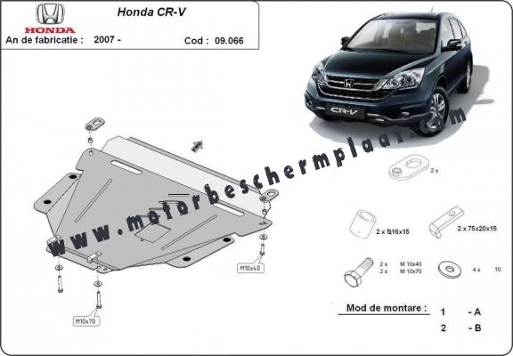 Motor, Versnellingsbak en Radiator Beschermplaat voor Honda CR-V Gen 3