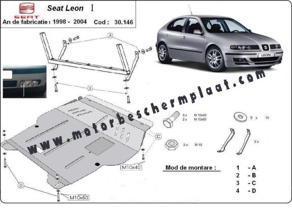 Motor en Versnellingsbak Beschermplaat voor Seat Leon Mk1