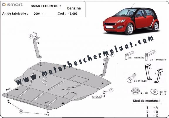 Motor en Versnellingsbak Beschermplaat voor Smart ForFour