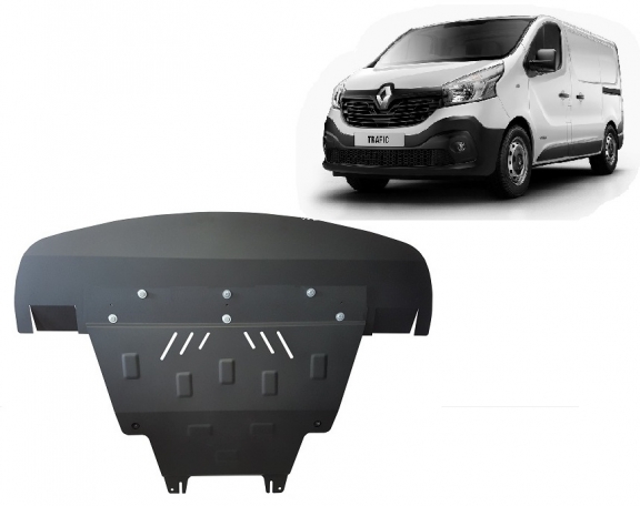 Motor, Versnellingsbak en Radiator Beschermplaat voor Renault Trafic 3