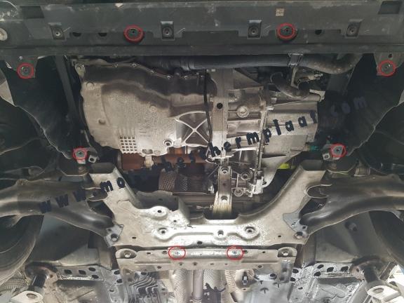 Motor, Versnellingsbak en Radiator Beschermplaat voor Mercedes Citan W415