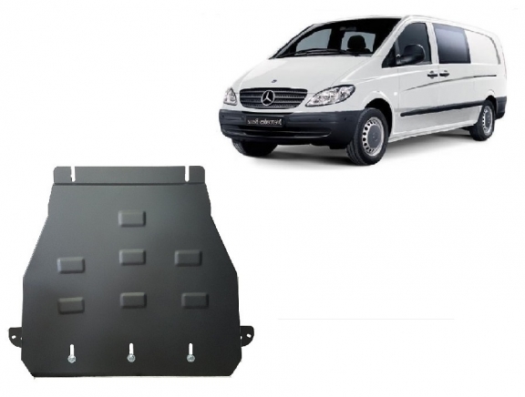 Versnellingsbak Beschermplaat voor Mercedes Vito W639 - 2.2 D 4x2