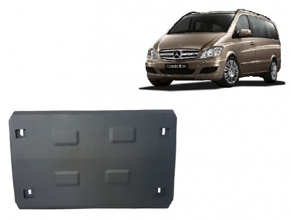 Motor, Versnellingsbak en Radiator Beschermplaat voor Mercedes Viano W639 - 2.2 D 4x2, 4x4