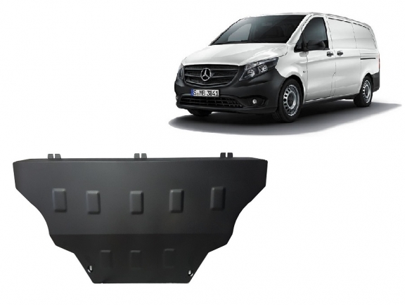 Motor, Versnellingsbak en Radiator Beschermplaat voor Mercedes Vito W447, 4x2, 1.6 D