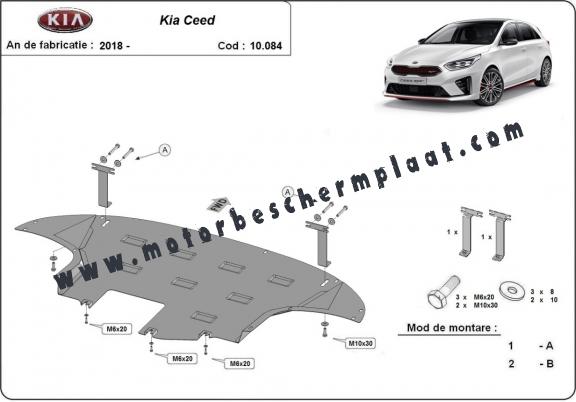 Motor en Versnellingsbak Beschermplaat voor Kia Ceed 