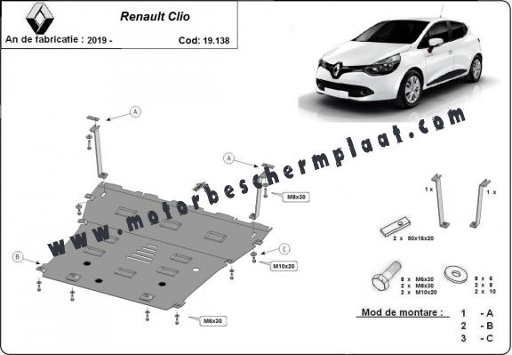 Motor en Versnellingsbak Beschermplaat voor Renault Clio 5