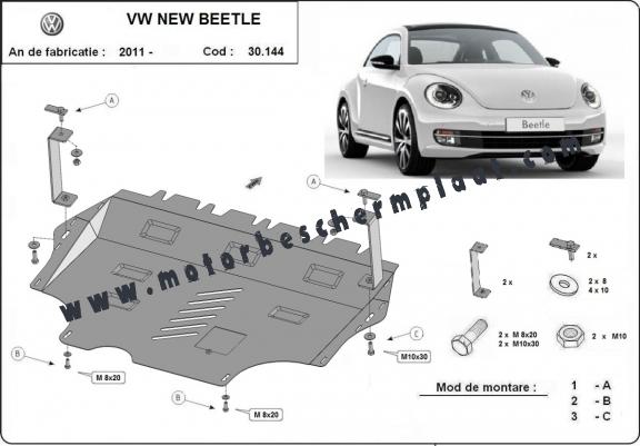 Motor en Versnellingsbak Beschermplaat voor Volkswagen New Beetle