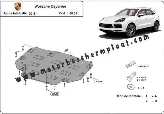 Versnellingsbak Beschermplaat voor Porsche Cayenne