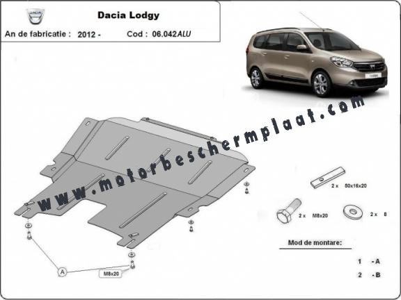Motor, Versnellingsbak en Radiator Beschermplaat voor DACIA LODGY