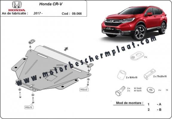 Motor, Versnellingsbak en Radiator Beschermplaat voor Honda CR-V Gen 5