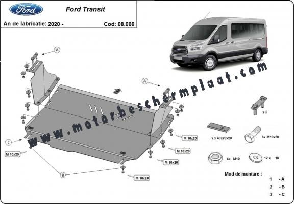 Motor en Versnellingsbak Beschermplaat voor Ford Transit- FWD