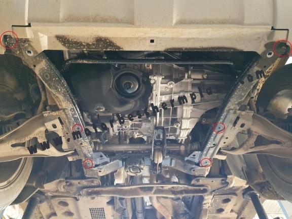 Aluminium Motor, Versnellingsbak en Radiator Beschermplaat voor Dacia Duster