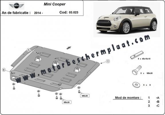 Motor en Versnellingsbak Beschermplaat voor Mini Cooper F55/56