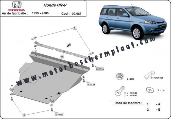 Motor, Versnellingsbak en Radiator Beschermplaat voor Honda HR-V