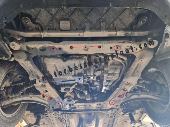 Motor, Versnellingsbak en Radiator Beschermplaat voor Nissan Qashqai J10