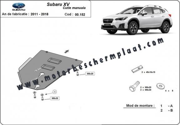 Versnellingsbak Beschermplaat voor Subaru XV - manuelle