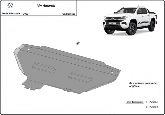 Radiator Beschermplaat voor Volkswagen Amarok 2 