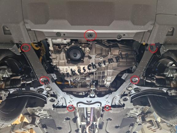 Motor, Versnellingsbak en Radiator aluminium Beschermplaat voor Dacia Duster - 4x2 +4x4