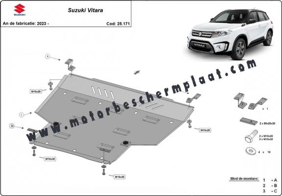 Motor, Versnellingsbak   aluminium Beschermplaat voor Suzuki Vitara