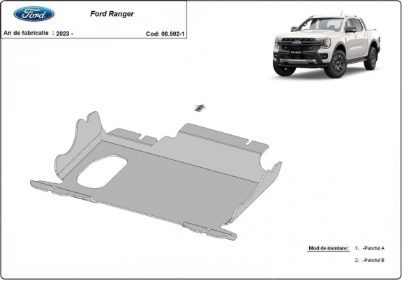 Motor Beschermplaat voor Ford Ranger