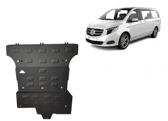 Motor, Versnellingsbak en Radiator Beschermplaat voor Mercedes Vito W447, 2.2 D, 4x4