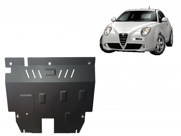 Motor, Versnellingsbak en Radiator Beschermplaat voor Alfa Romeo Mito