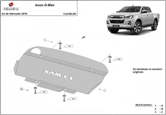 Radiator Beschermplaat voor Isuzu D-Max