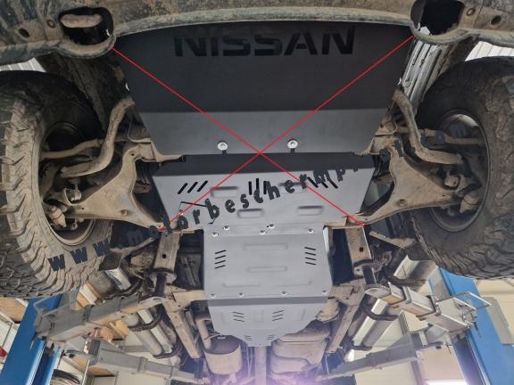 Versnellingsbak  Beschermplaat voor Nissan Navara D40