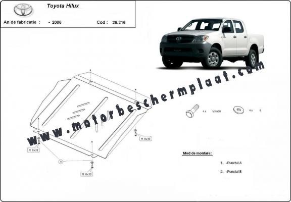 Motor Beschermplaat voor Toyota Hilux