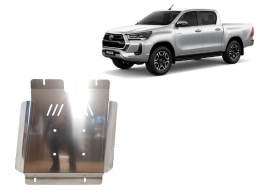 Versnellingsbak aluminium  Beschermplaat voor Toyota Hilux Invincible