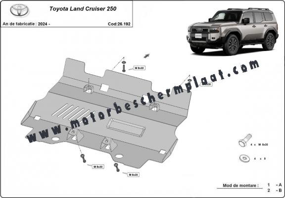 Radiator Beschermplaat voor Toyota Land Cruiser 250