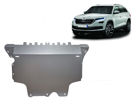 Aluminium Motor, Versnellingsbak en Radiator Beschermplaat voor Skoda Kodiaq