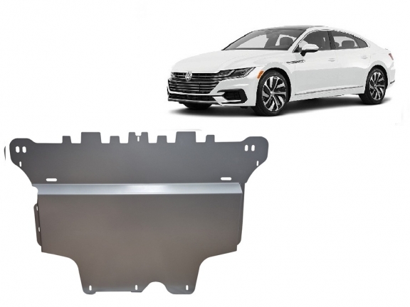 Aluminium Motor, Versnellingsbak en Radiator Beschermplaat voor VW Arteon