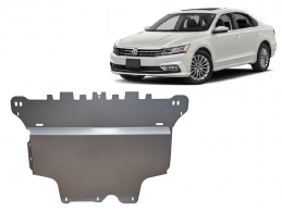 Aluminium Motor, Versnellingsbak en Radiator Beschermplaat voor VW Passat Alltrack