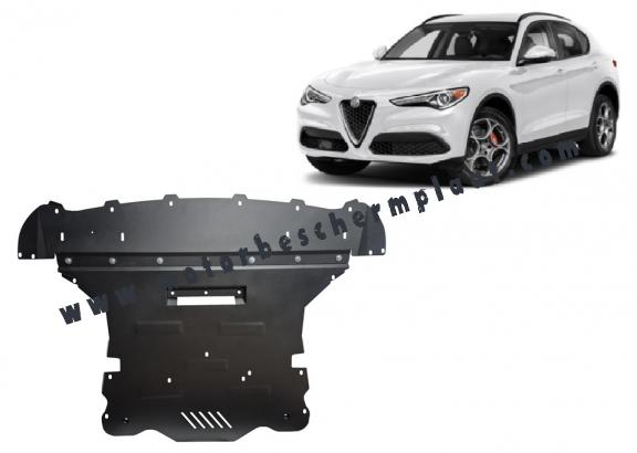 Motor, Versnellingsbak en Radiator Beschermplaat voor Alfa Romeo Stelvio