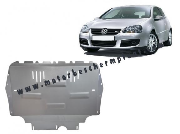 Aluminium Motor, Versnellingsbak en Radiator Beschermplaat voor Vw Golf mk5