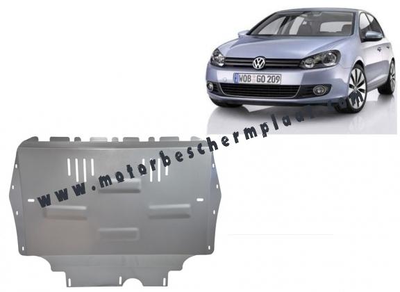Aluminium Motor, Versnellingsbak en Radiator Beschermplaat voor VW Golf 6