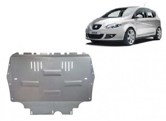 Aluminium Motor, Versnellingsbak en Radiator Beschermplaat voor Seat Altea