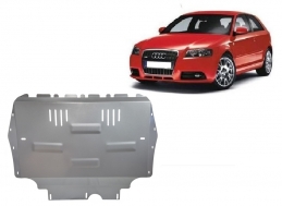 Aluminium Motor, Versnellingsbak en Radiator Beschermplaat voor Audi A3