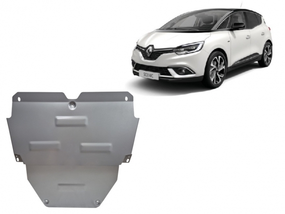 Aluminium Motor, Versnellingsbak en Radiator Beschermplaat voor Renault Scenic IV