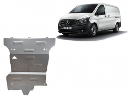 Motor, Versnellingsbak en Radiator Beschermplaat voor Mercedes Vito W447
