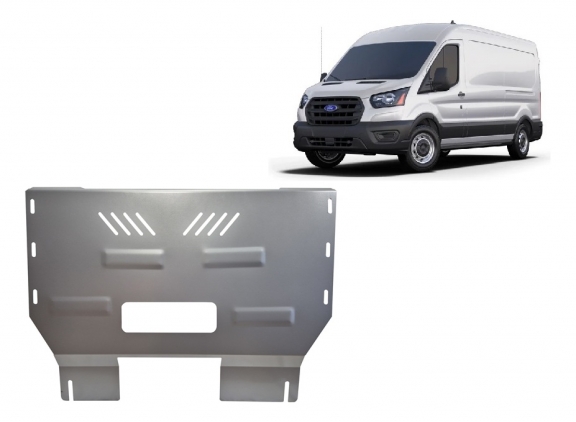 Aluminium Motor, Versnellingsbak en Radiator Beschermplaat voor Ford Transit V363 4x4