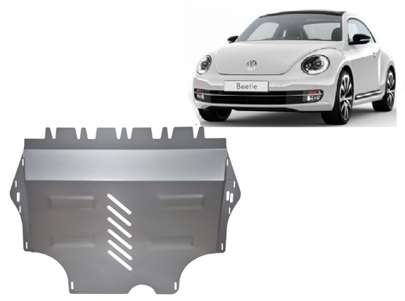 Aluminium Motor, Versnellingsbak en Radiator Beschermplaat voor Volkswagen New Beetle