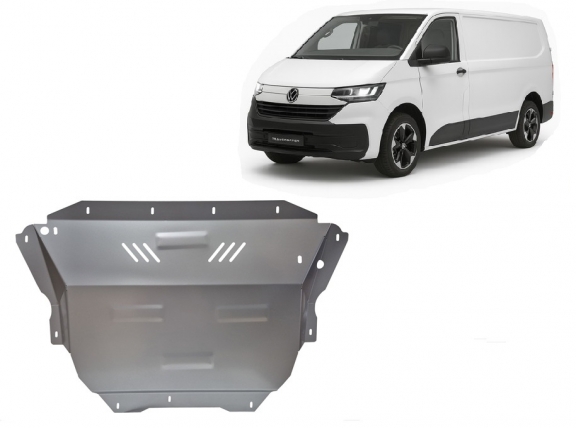 Aluminium Motor, Versnellingsbak en Radiator Beschermplaat voor Volkswagen Transporter T7 Van